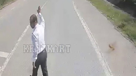 Şoförden on numara hareket! Helal olsun sana hocam