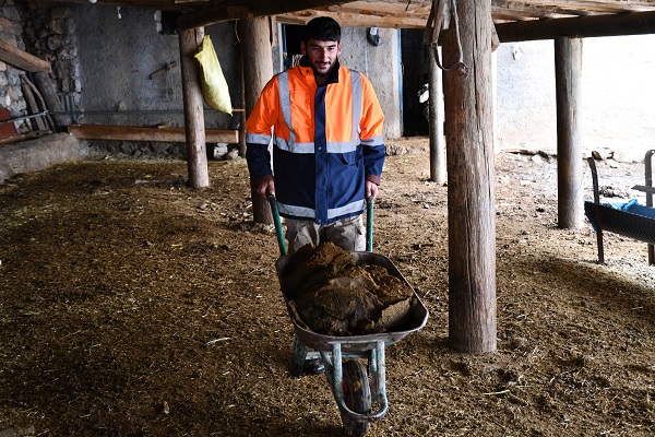 Foto - Soğuktan kimse dışarıya çıkamazken onlar ekmek savaşında