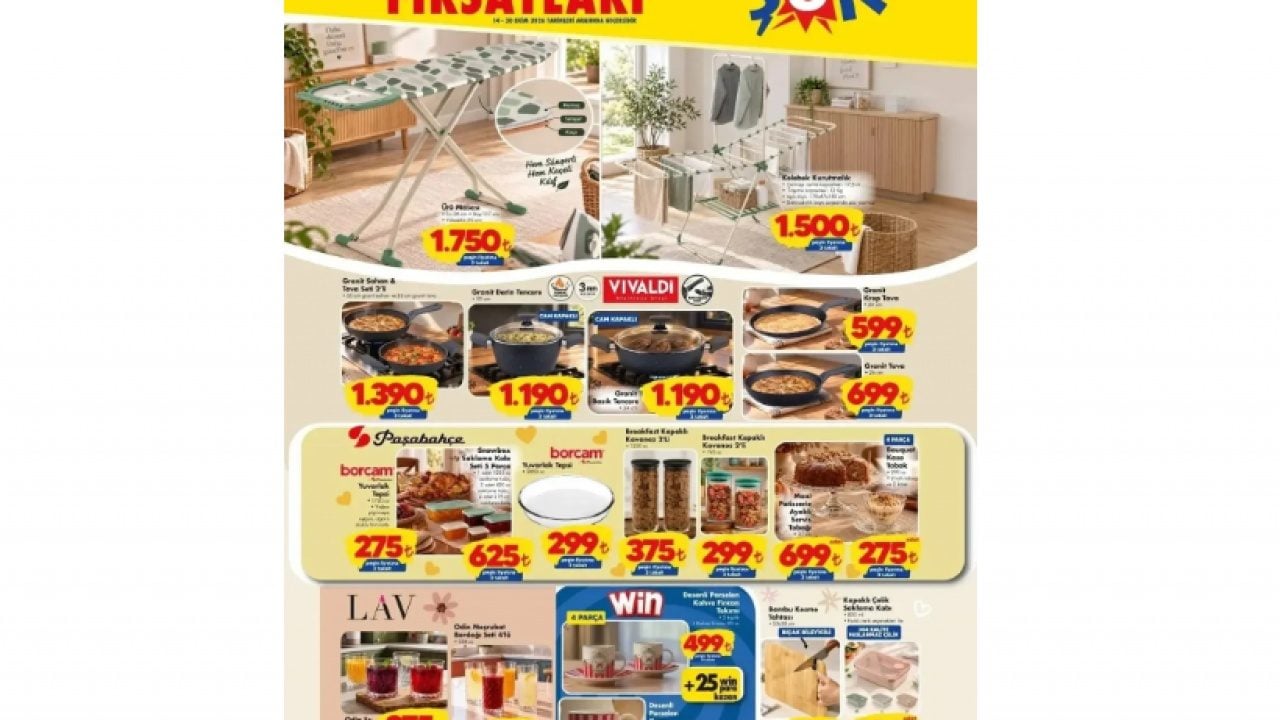 Foto - ŞOK 15-20 Ekim kataloğu yayımlandı! İşte indirime giren ürünler!