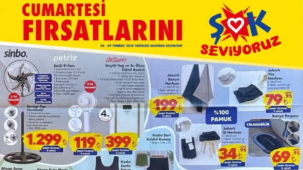 Foto - Şok 6 Temmuz 2024 indirimli ürünler listesi yayımlandı! Vantilatör ve el fanı öne çıkıyor