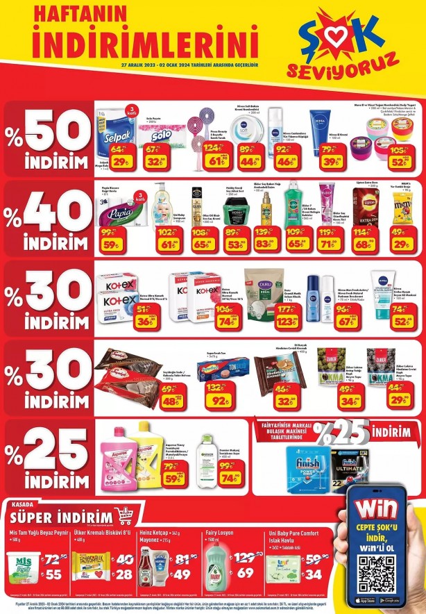 Foto - Şok Market, "yüzde 50 indirim" bombasını patlattı! Bugün giden, bunların hepsini ucuza kapacak