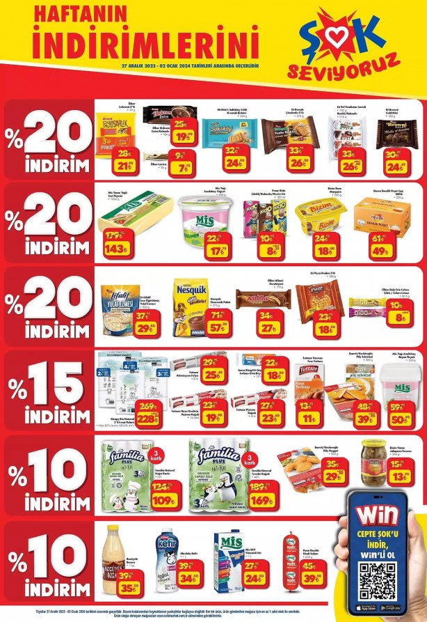 Foto - Şok Market, "yüzde 50 indirim" bombasını patlattı! Bugün giden, bunların hepsini ucuza kapacak
