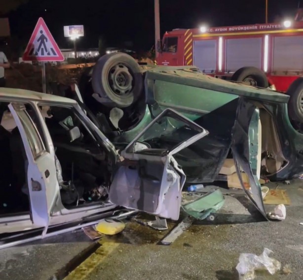 Foto - Söke-Kuşadası Karayolu'nda trafik kazası