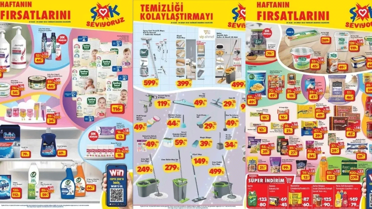 ŞOK'ta büyük indirimler başlıyor! 29 Ocak - 4 Şubat aktüel ürünler listesi yayımlandı!