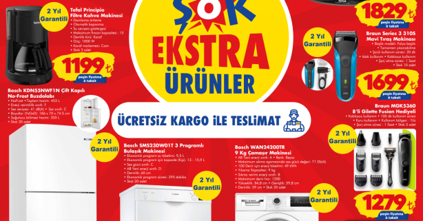 Foto - ŞOK'ta katalog ürünleri raflarda yerini alıyor! İşte yüzde 50'ye varan indirimler...