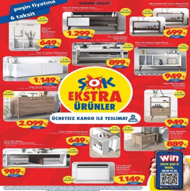 Foto - ŞOK'ta yok yok! Klima, çamaşır makinesi, mobilya ve daha birçok ürün satışa sunuluyor! 21 Ağustos 2024 çarşamba aktüel indirimli ürünler kataloğu