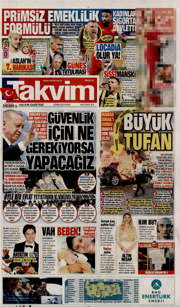 Foto - Solcu gazete şaşırttı! Gazeteler siyonist İsrail’e baskını nasıl gördü