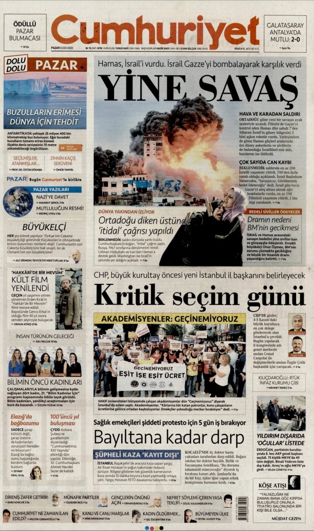 Foto - Solcu gazete şaşırttı! Gazeteler siyonist İsrail’e baskını nasıl gördü