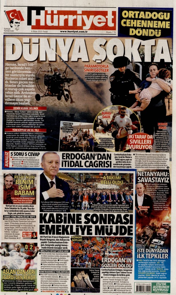 Foto - Solcu gazete şaşırttı! Gazeteler siyonist İsrail’e baskını nasıl gördü