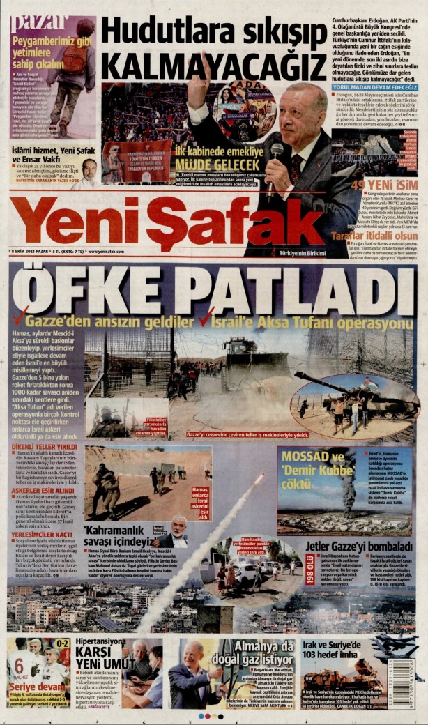 Foto - Solcu gazete şaşırttı! Gazeteler siyonist İsrail’e baskını nasıl gördü