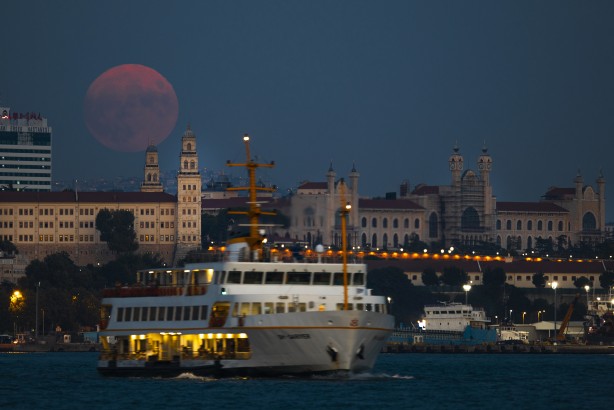 Foto - Süper Ay görsel şölen oluşturdu