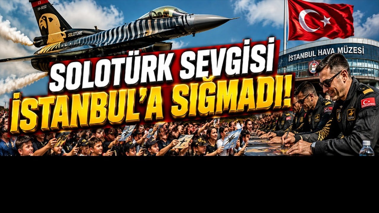 SOLOTÜRK sevgisi İstanbul’a sığmadı! 7’den 70’e metrelerce kuyruk