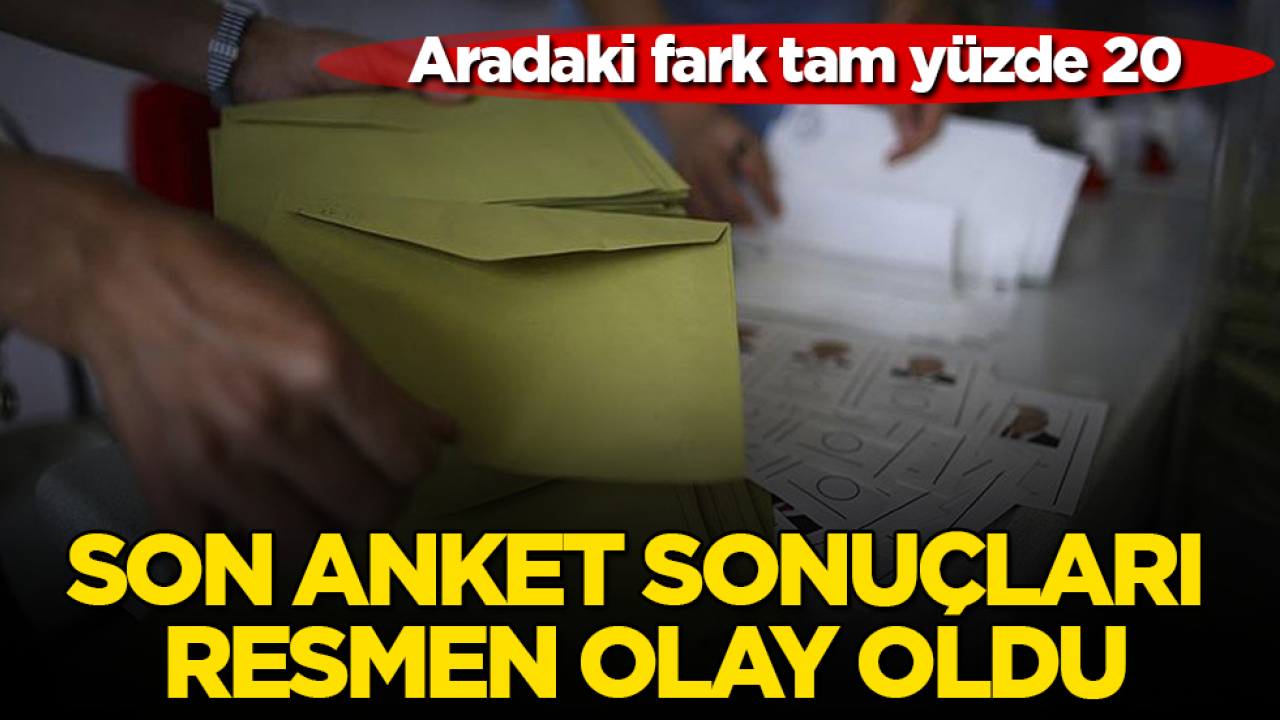 Son anket sonuçları resmen olay oldu! Aradaki fark tam yüzde 20
