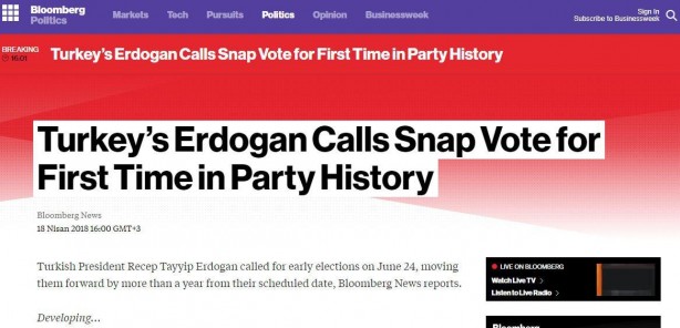 Foto - Son dakika: Erken seçim kararı yabancı basında