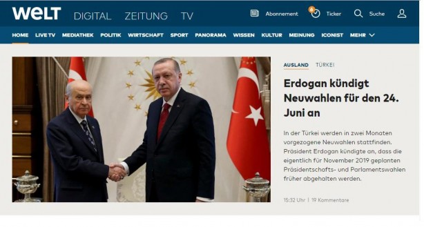 Foto - Son dakika: Erken seçim kararı yabancı basında