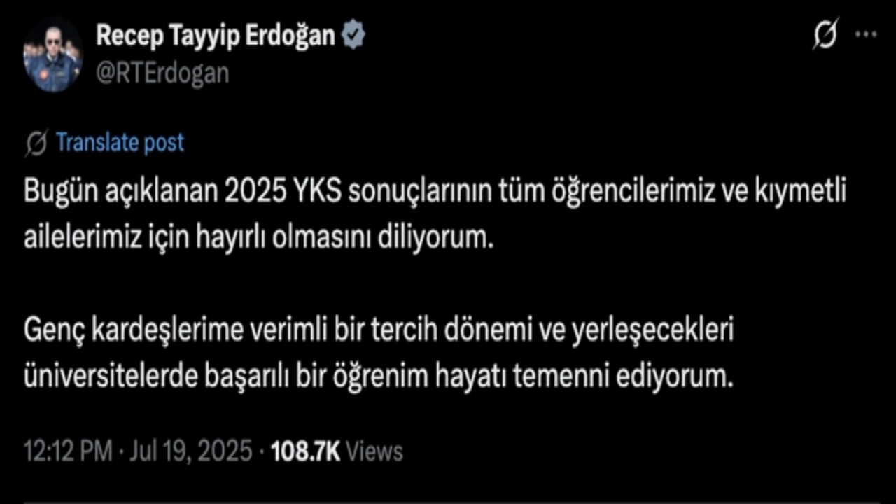 Foto - Sonuçlar bugün ilan edilmişti! Cumhurbaşkanı Erdoğan’dan flaş "YKS" açıklaması