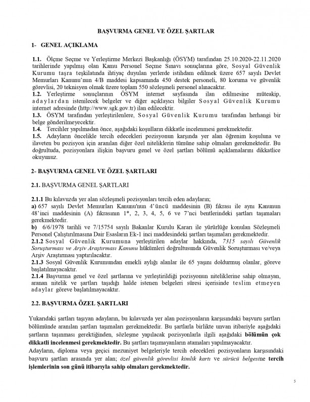 Foto - Sosyal Güvenlik Kurumu 550 personel alıyor! İşte SGK personel alımı başvuru tarihleri ve şartları
