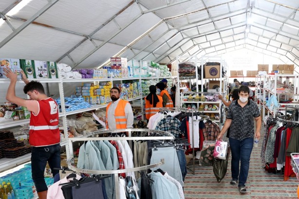 Foto - Sosyal market hizmete girdi! Afetzedelere dev hizmet