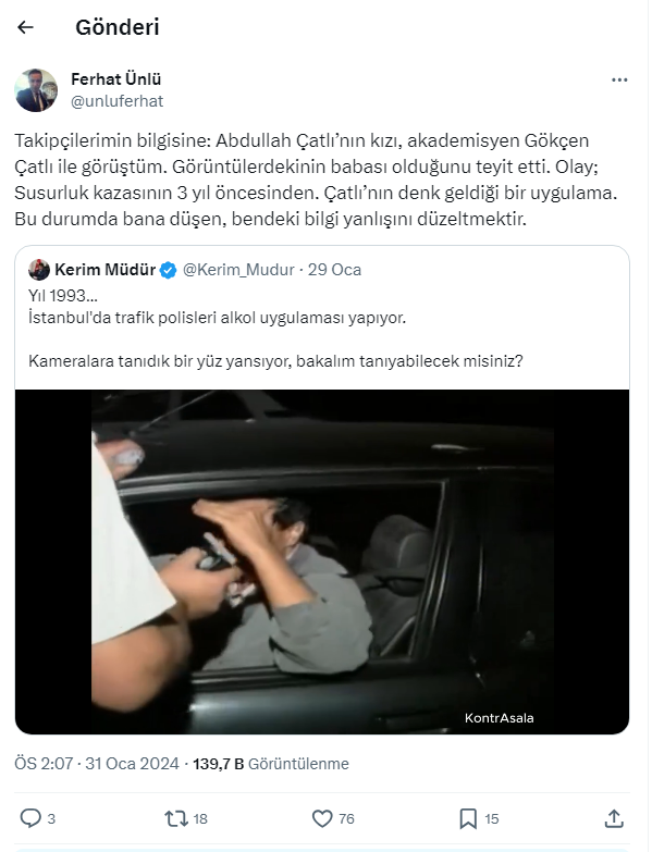 Foto - Sosyal medya, bu videoyla çalkalanmıştı! Abdullah Çatlı bombası gündeme oturdu! İstihbarata yakın isim, "Kızı teyit etti" diyerek o gerçeği duyurdu