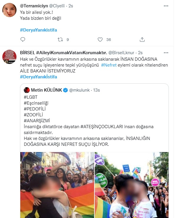 Foto - Sosyal medyada büyük tepki! 'Aile'ye sahip çıkan vatandaşları hedef alan Derya Yanık'a 'istifa' çağrısı! 
