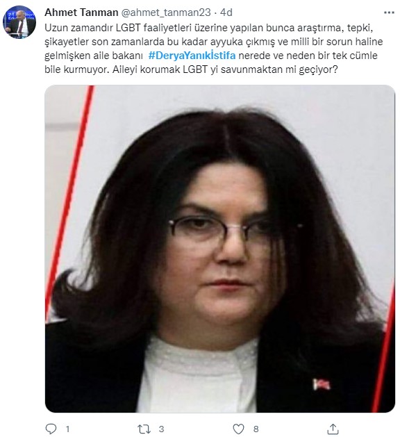 Foto - Sosyal medyada büyük tepki! 'Aile'ye sahip çıkan vatandaşları hedef alan Derya Yanık'a 'istifa' çağrısı! 