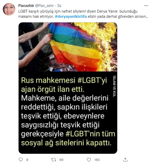 Foto - Sosyal medyada büyük tepki! 'Aile'ye sahip çıkan vatandaşları hedef alan Derya Yanık'a 'istifa' çağrısı! 