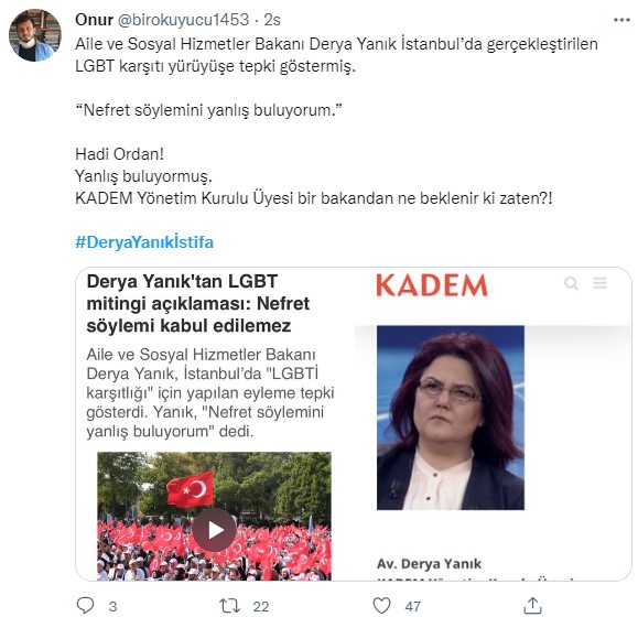Foto - Sosyal medyada büyük tepki! 'Aile'ye sahip çıkan vatandaşları hedef alan Derya Yanık'a 'istifa' çağrısı! 