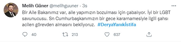 Foto - Sosyal medyada büyük tepki! 'Aile'ye sahip çıkan vatandaşları hedef alan Derya Yanık'a 'istifa' çağrısı! 