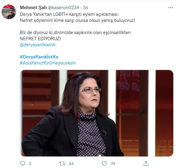 Foto - Sosyal medyada büyük tepki! 'Aile'ye sahip çıkan vatandaşları hedef alan Derya Yanık'a 'istifa' çağrısı! 