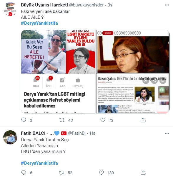 Foto - Sosyal medyada büyük tepki! 'Aile'ye sahip çıkan vatandaşları hedef alan Derya Yanık'a 'istifa' çağrısı! 