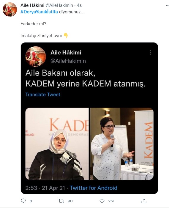 Foto - Sosyal medyada büyük tepki! 'Aile'ye sahip çıkan vatandaşları hedef alan Derya Yanık'a 'istifa' çağrısı! 