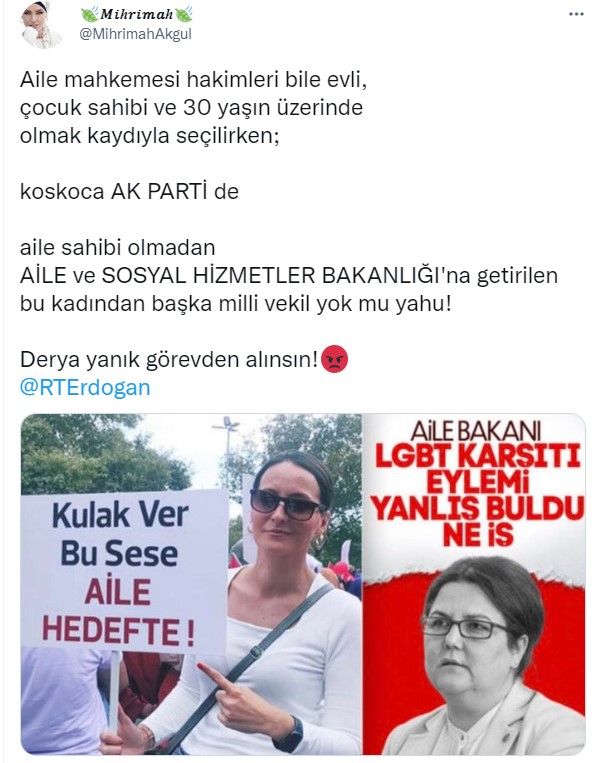 Foto - Sosyal medyada büyük tepki! 'Aile'ye sahip çıkan vatandaşları hedef alan Derya Yanık'a 'istifa' çağrısı! 