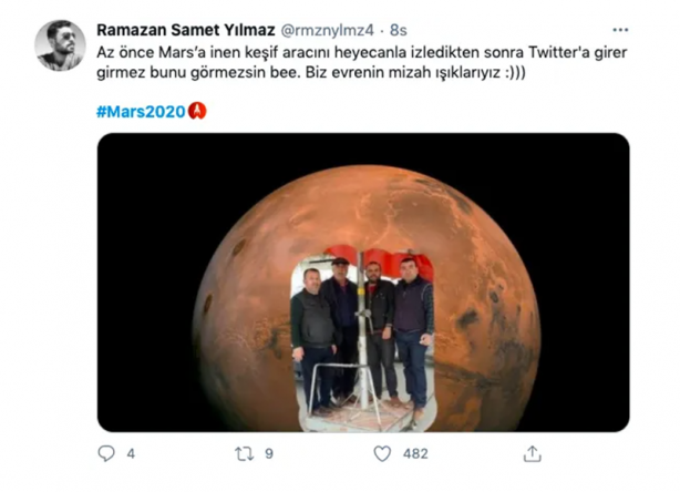 Foto - Sosyal medyada Mars çılgınlığı!