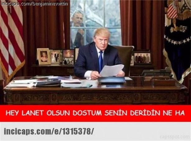 Foto - Sosyal medyada Obama - Trump capsleri