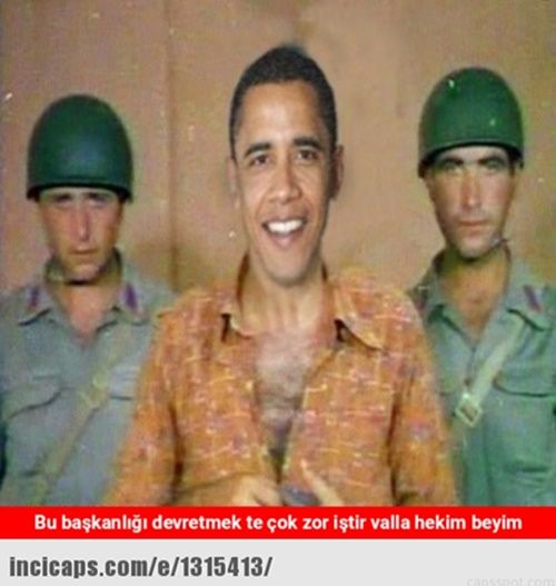 Foto - Sosyal medyada Obama - Trump capsleri