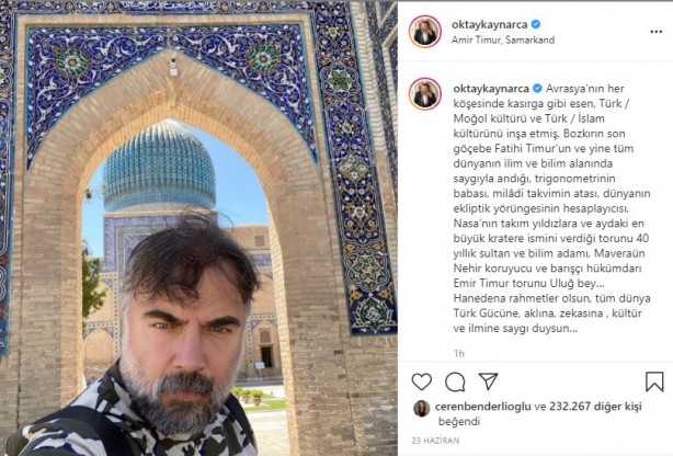 Foto - Sosyal medyada olay oldu! Oktay Kaynarca'dan Semerkant çağrısı