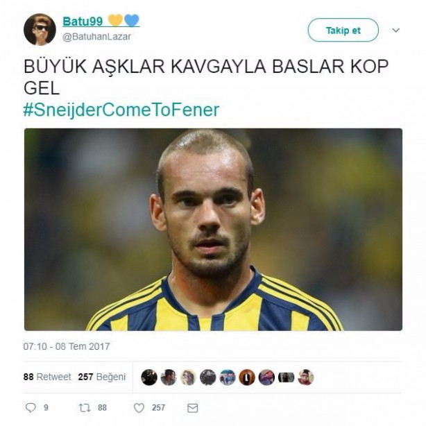 Foto - Sosyal medyada Sneijder savaşı