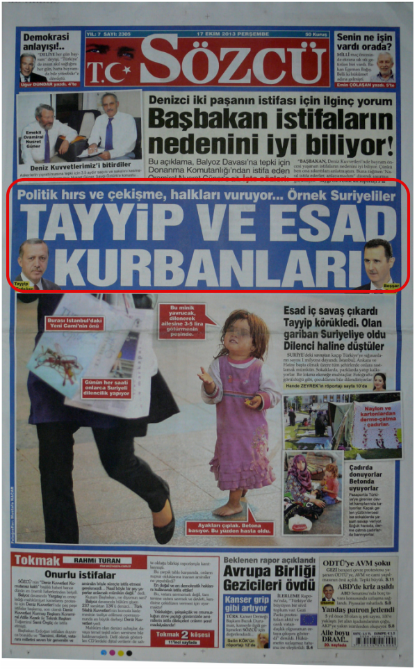 Foto - Sözcü, FETÖ'cülük yaparken, AK Parti iktidarını, Hitler yasaları çıkartmakla suçlamıştı!