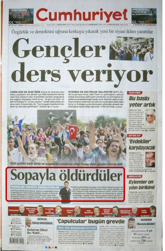 Foto - Ali Karahasanoğlu, geçmiş 5 Haziranlardaki gazete manşetlerini yorumluyor