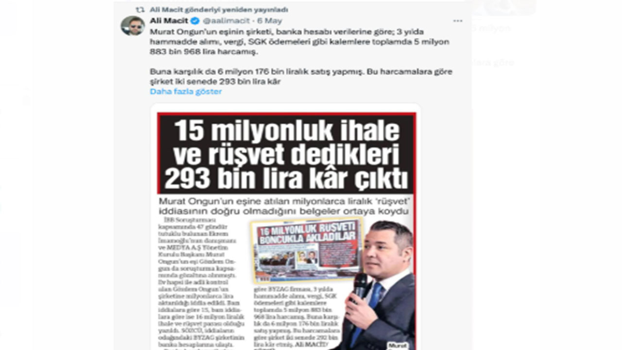 Foto - Sözcü yalana doymuyor! Murat Ongun'un eşi Gözdem Ongun'la ilgili gerçeği gene çapıttılar