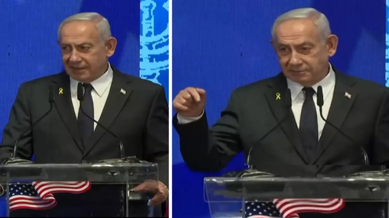 Sözleri salondaki herkesi şaşkına çevirdi! Netanyahu’dan ilginç "cep telefonu" çıkışı