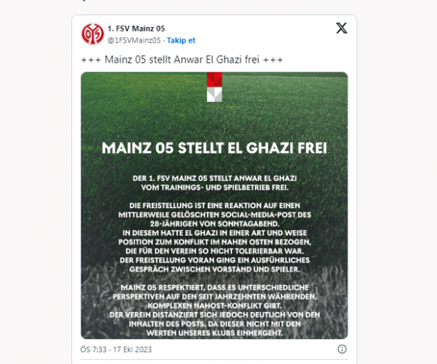 Foto - Sözün bittiği yer! İsrail paylaşımı nedeniyle ünlü futbolcunun sözleşmesi feshedildi