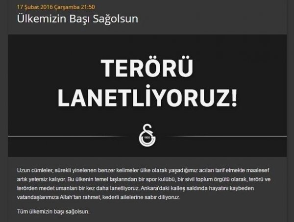 Foto - Spor camiası Ankara saldırısı için ne dedi?