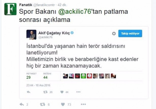 Foto - Spor dünyası terörü lanetledi