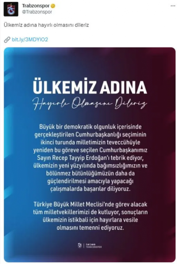 Foto - Spor dünyasından Cumhurbaşkanı Erdoğan'a tebrik mesajları