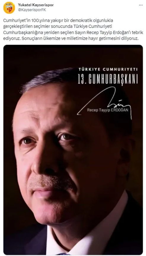 Foto - Spor dünyasından Cumhurbaşkanı Erdoğan'a tebrik mesajları