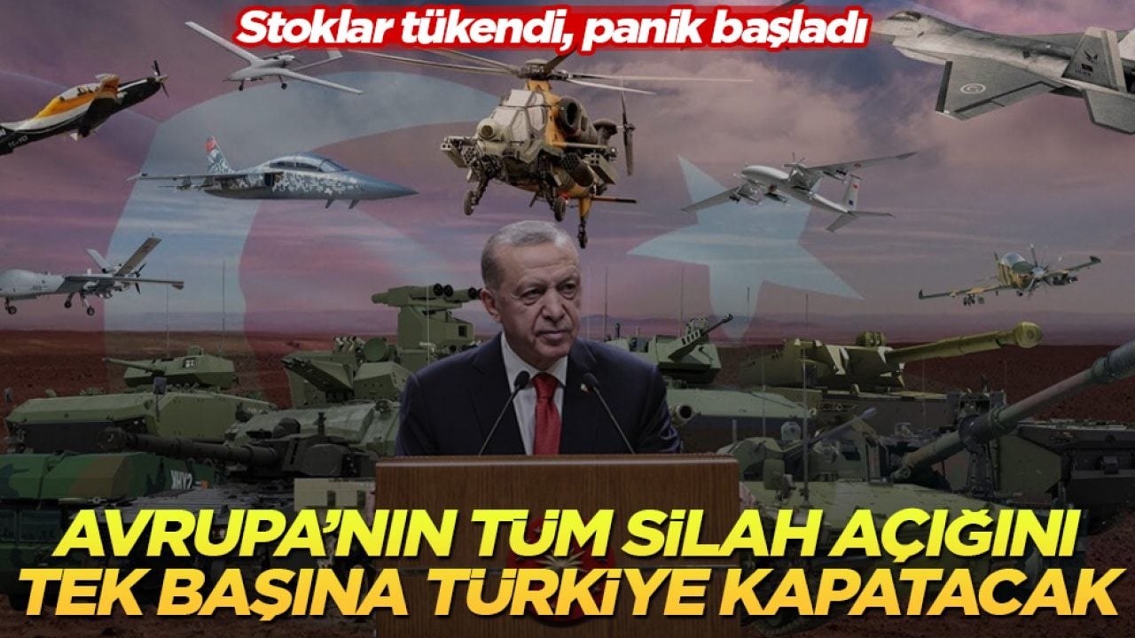 Stoklar tükendi, panik başladı! Avrupa’nın tüm silah açığını tek başına Türkiye kapatacak 