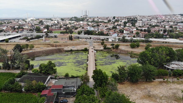 Foto - Su akışı tamamen durdu! İşte Tunca Nehri'nin korkutan son hali