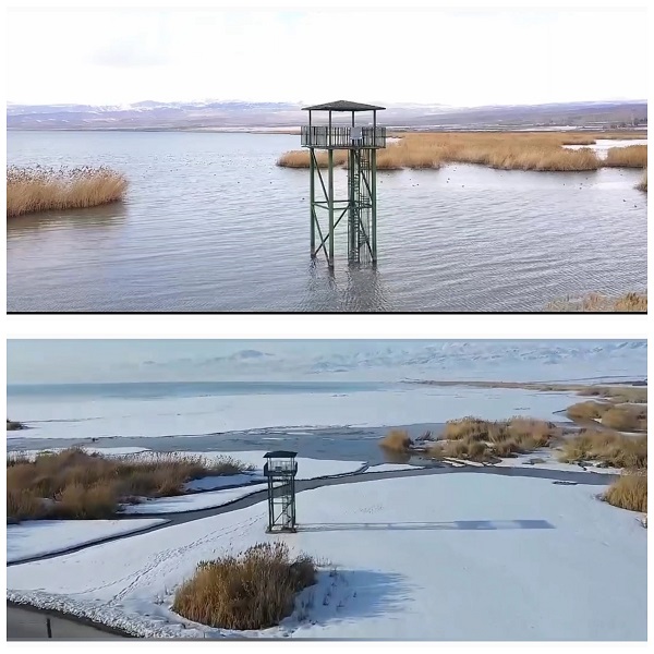 Foto - Su kaybı devam ediyor! Erçek Gölü'nün son hali üzdü