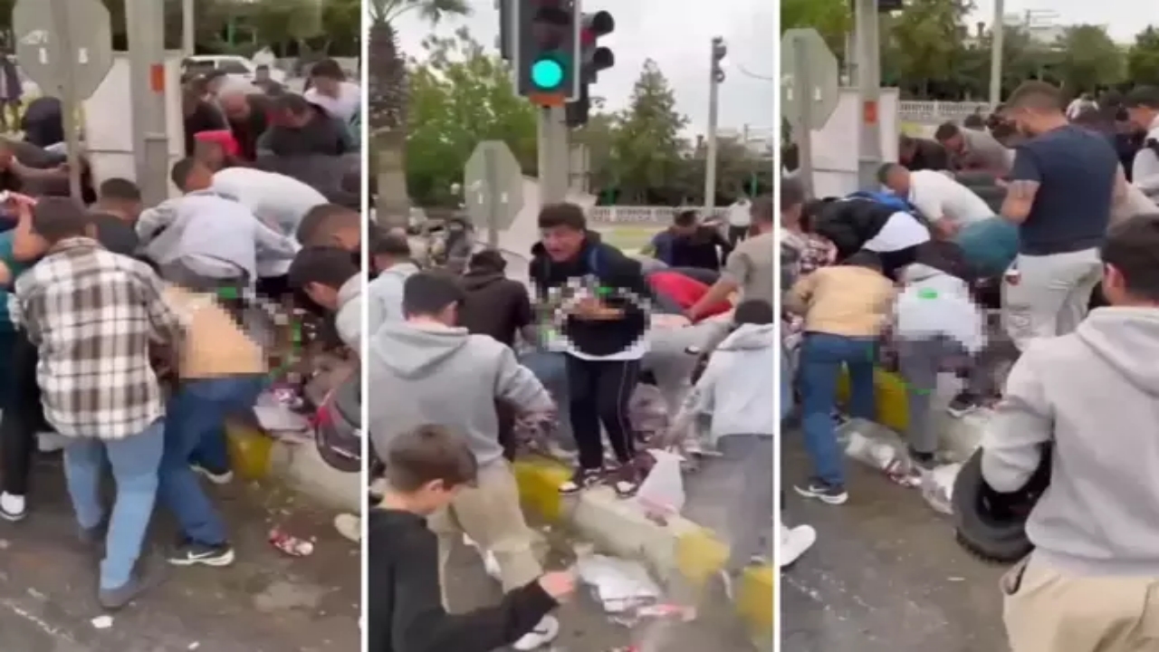 Şu rezilliğe bakın hele şu rezilliğe! Tırın dorsesi yırtıldı, o ilimizde millet bira için birbirini ezdi 